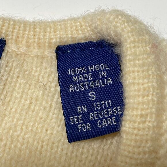 Karen Scott 100% Pure Wool Button Front Cable Knit Ivory Cardigan Women's Size S - Picture 6 of 15